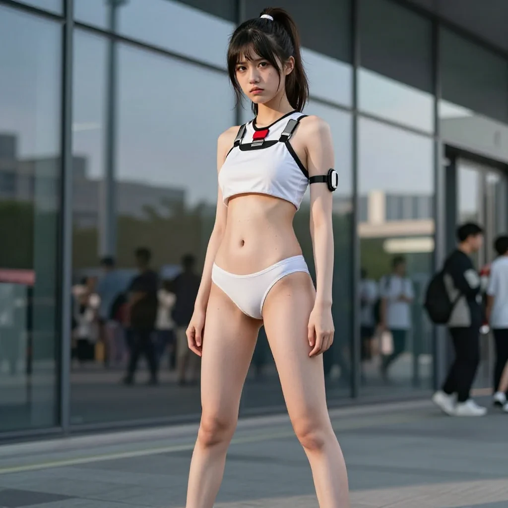 今日份校园风少女写真主题图片 0018，杰作，最佳画质，极致细节，照片级写实 , 动漫展抓拍风格