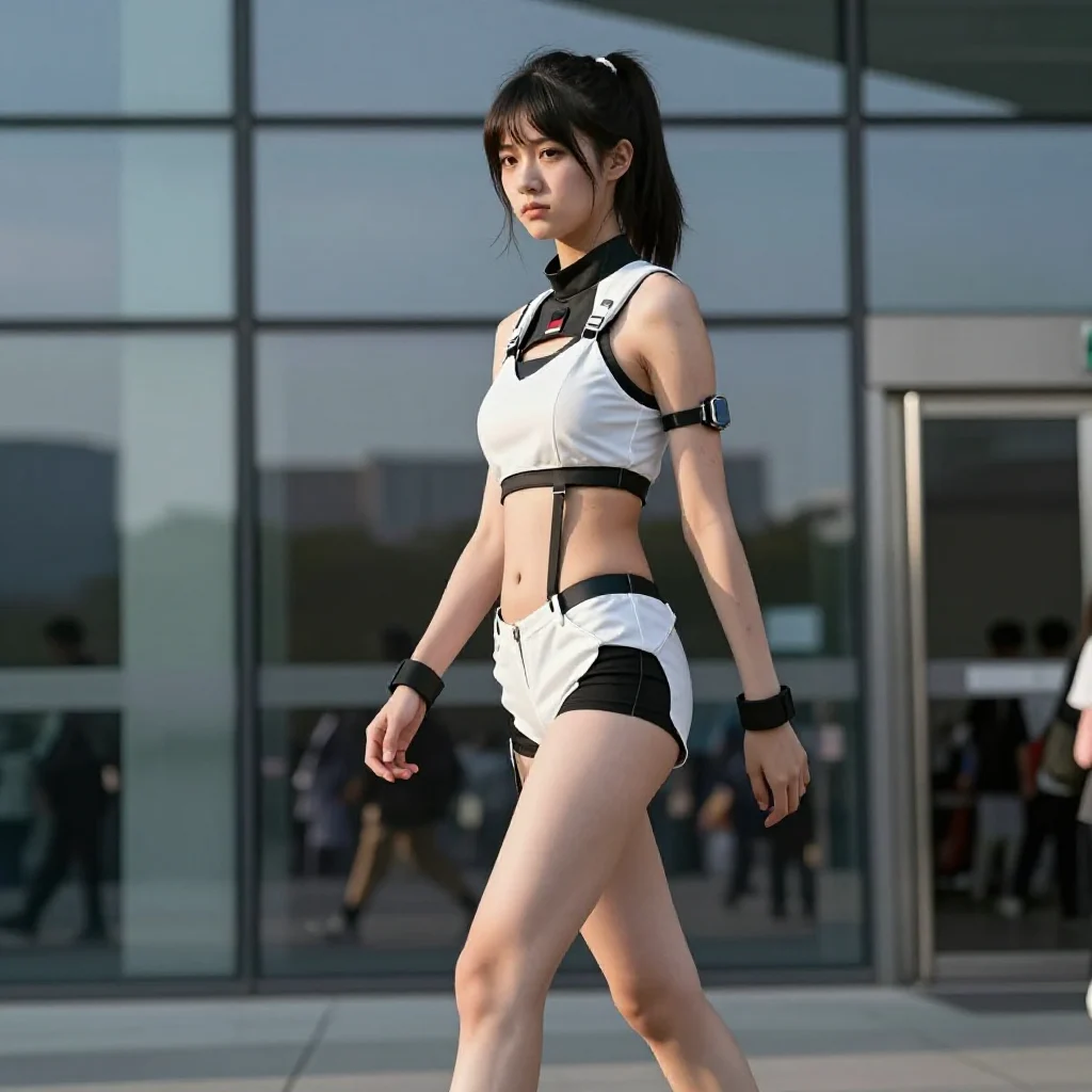 今日份校园风少女写真主题图片 0020，杰作，最佳画质，极致细节，照片级写实 , 动漫展抓拍风格