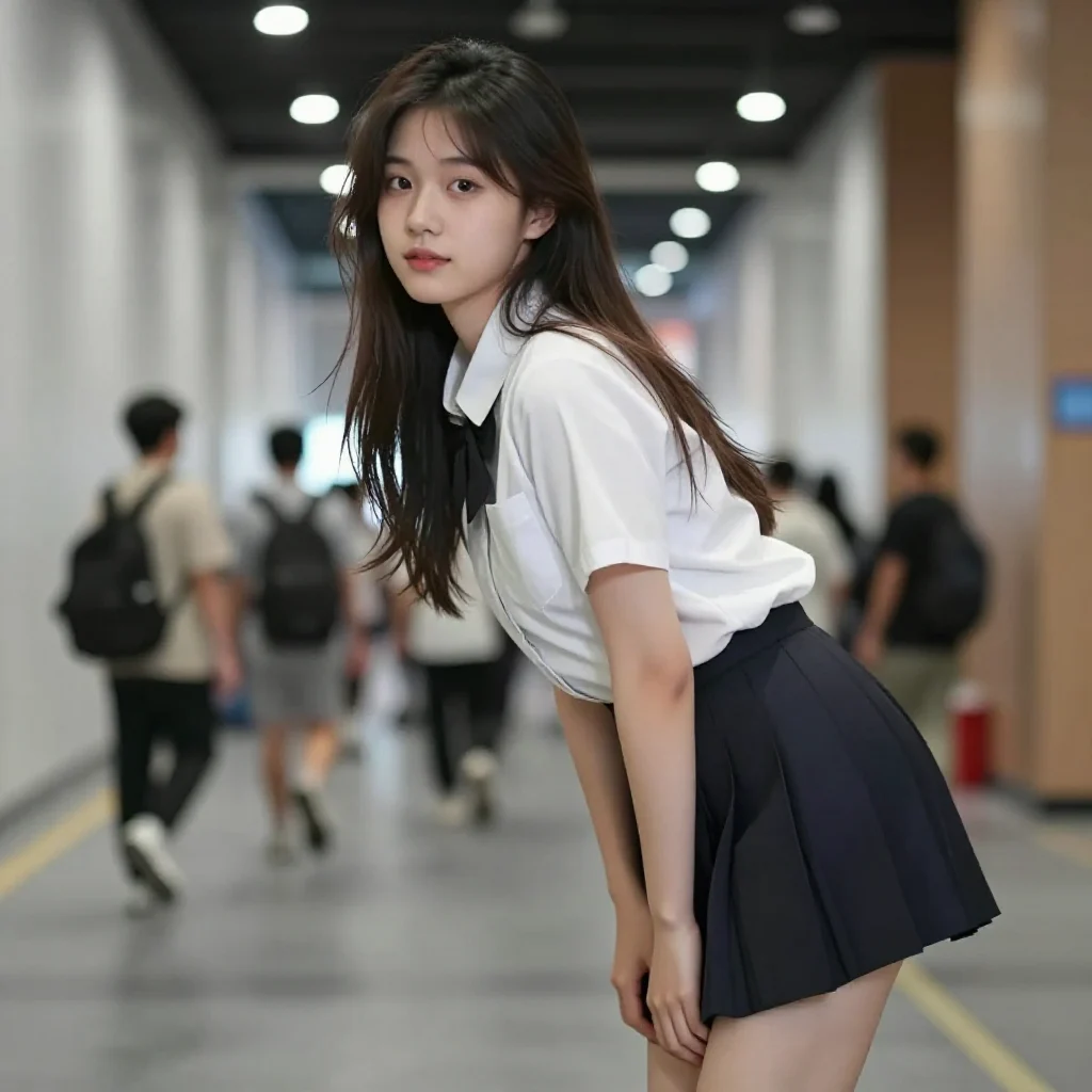 阳光下的校服少女主題圖片 0031，杰作，最佳画质，极致细节，照片级写实 , 动漫展抓拍风格