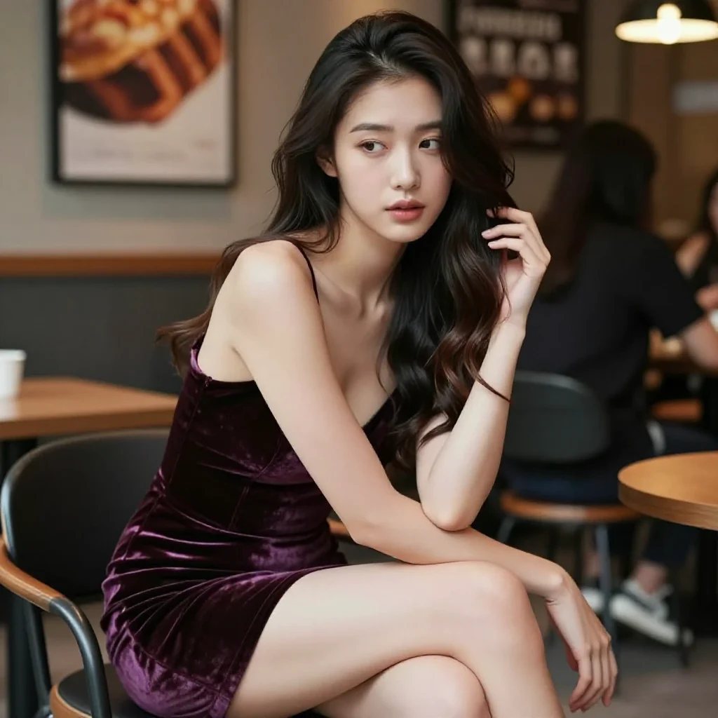 今日份清冷少女感主题图片 0044，杰作，最佳画质，极致细节，照片级写实 , 真实漫展现场还原风格