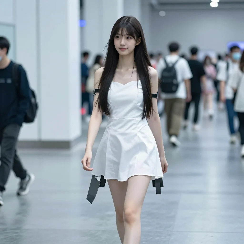 今日份清冷少女感主题图片 0056，杰作，最佳画质，极致细节，照片级写实 , 漫展现场纪实摄影风格