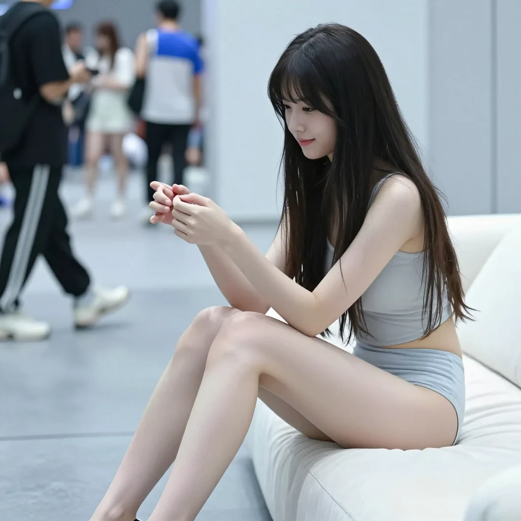 今日份清冷少女感主题图片 0062，杰作，最佳画质，极致细节，照片级写实 , 漫展现场纪实摄影风格