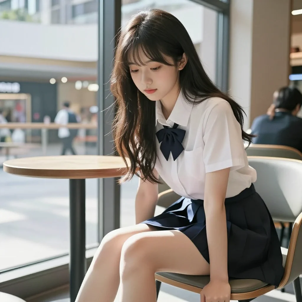 今日份校园写真主題圖片 0066，杰作，最佳画质，极致细节，照片级写实 , 二次元角色写真风格