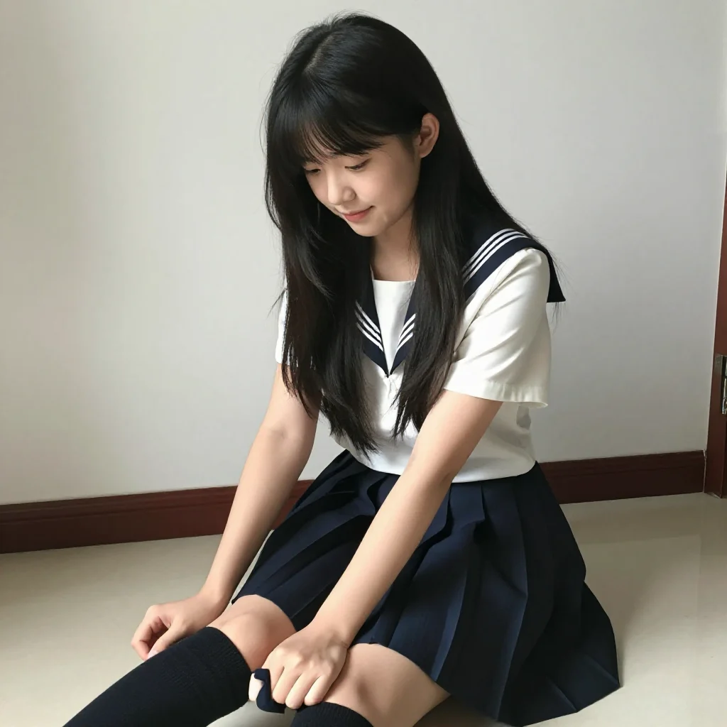 今日份校园少女感主题图片 0141，杰作，最佳画质，极致细节，照片级写实 , 室内松弛感写真风