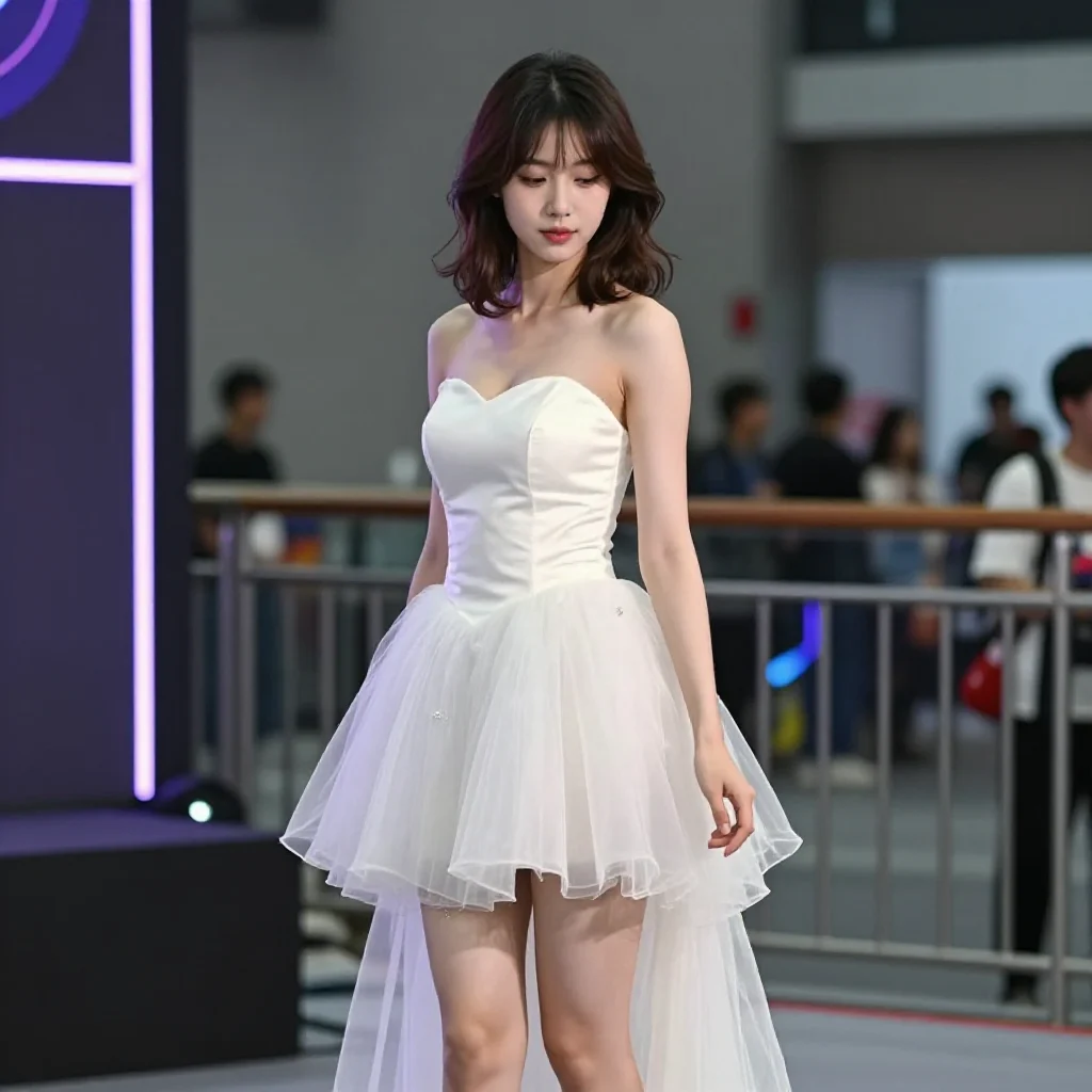 今日份白裙少女主题图片 0154，杰作，最佳画质，极致细节，照片级写实 , 高还原角色摄影风格