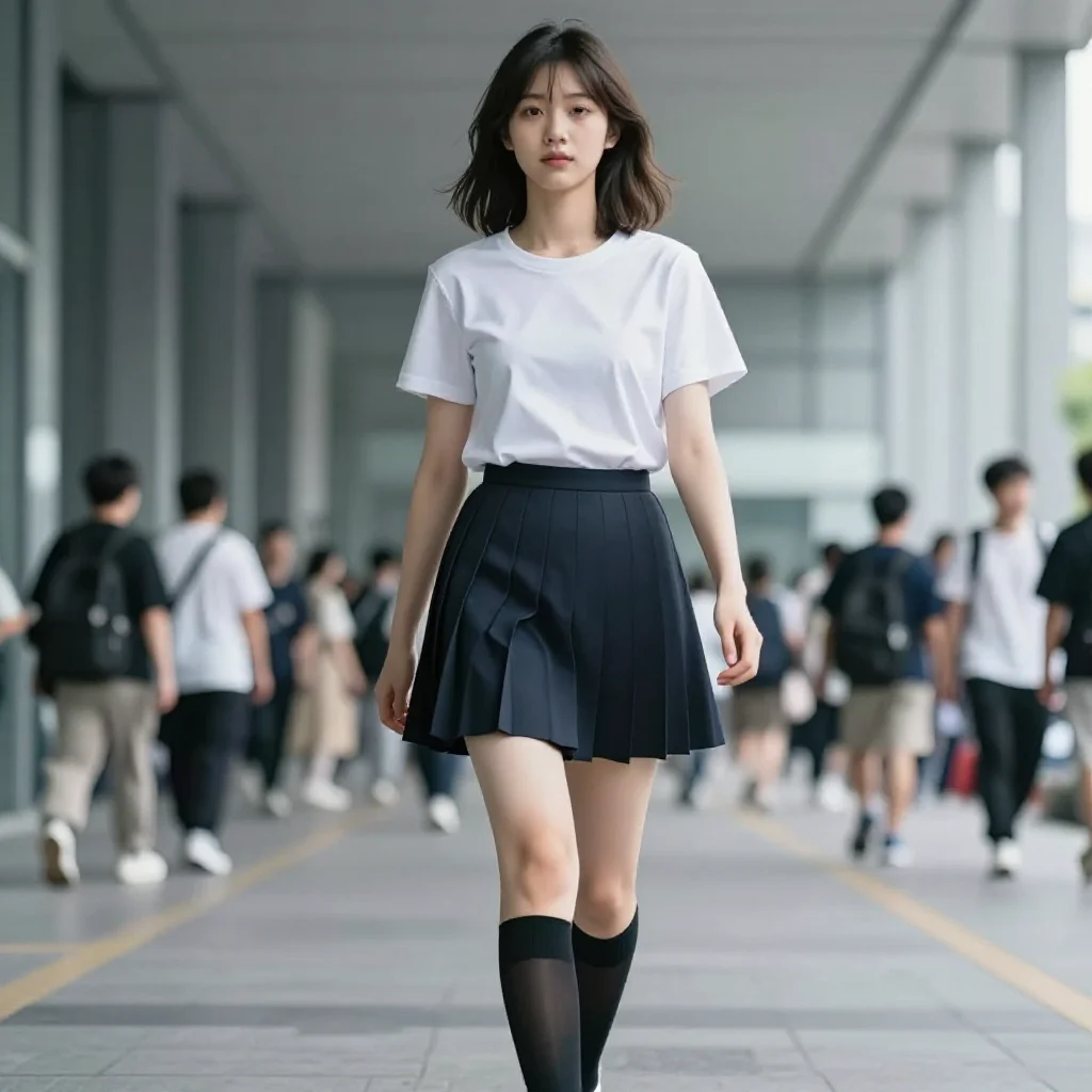 今日份校园少女感主题图片 0227，杰作，最佳画质，极致细节，照片级写实 , 真实漫展现场还原风格