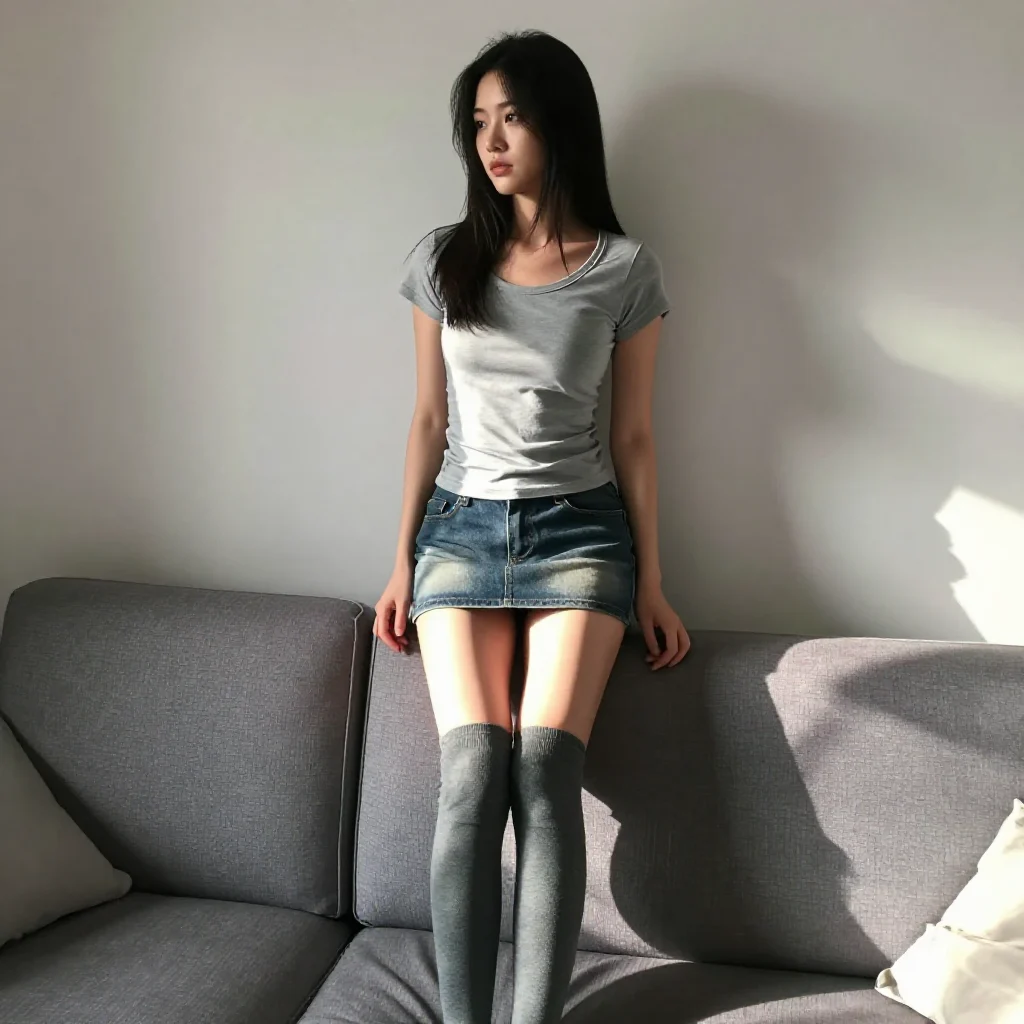 今日份清纯少女感主题图片 0243，杰作，最佳画质，极致细节，照片级写实 , 慵懒午后生活风