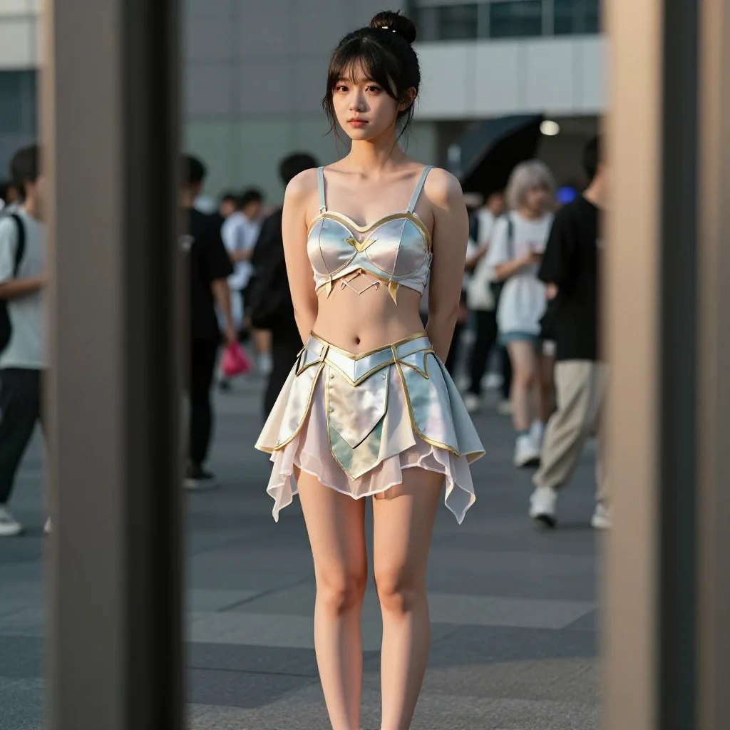 暮色下的角色扮演主题图片 0290，杰作，最佳画质，极致细节，照片级写实 , 真实漫展现场还原风格