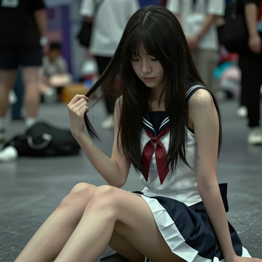 今日份校园少女感主题图片 0334，杰作，最佳画质，极致细节，照片级写实 , 轻纪实二次元人像风格