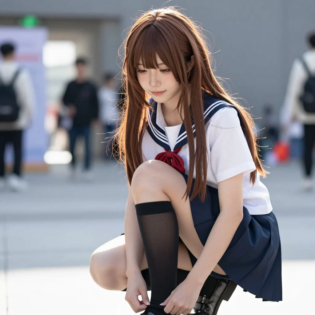 今日份校服少女主题图片 0339，杰作，最佳画质，极致细节，照片级写实 , 清新角色私摄风格