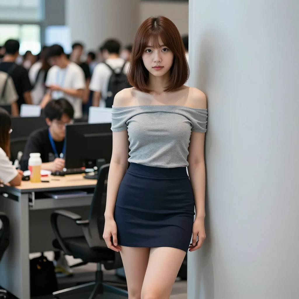 今日份职场少女写真主题图片 0359，杰作，最佳画质，极致细节，照片级写实 , 漫展现场纪实摄影风格