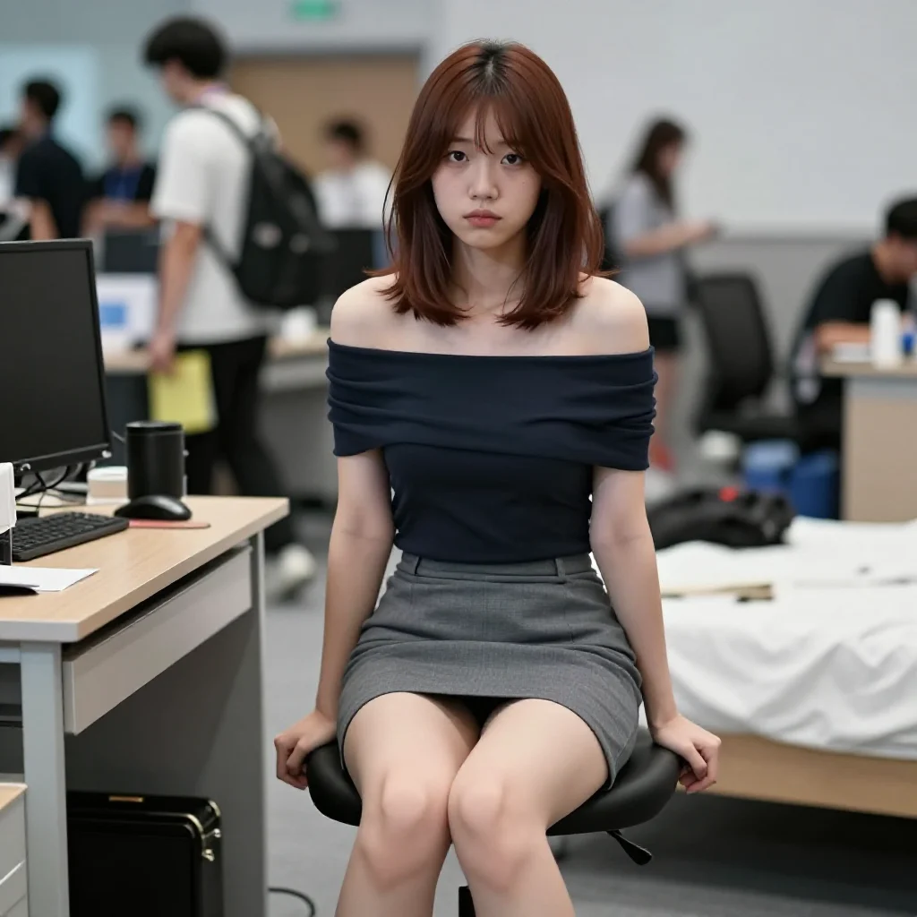 今日份职场少女写真主题图片 0361，杰作，最佳画质，极致细节，照片级写实 , 漫展现场纪实摄影风格