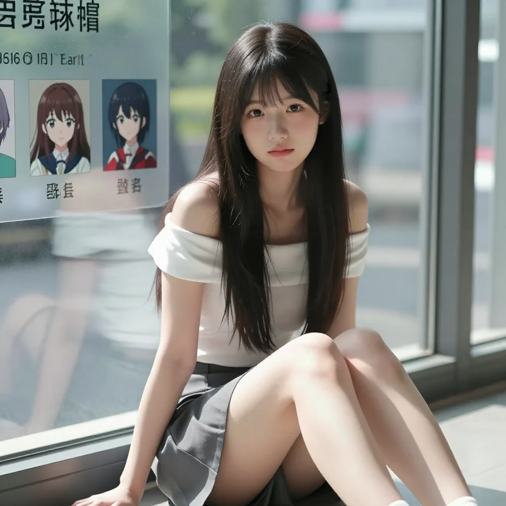 今日份校园少女感主题图片 0382，杰作，最佳画质，极致细节，照片级写实 , 动漫展抓拍风格