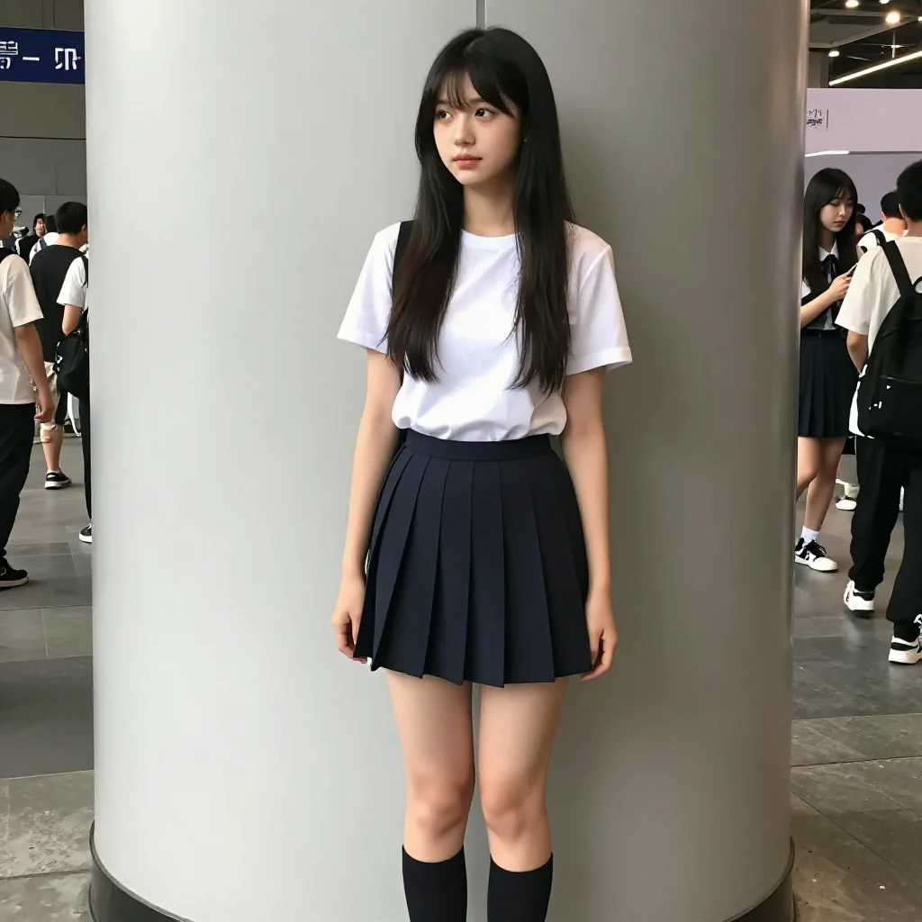 今日份校园风写真主题图片 0441，杰作，最佳画质，极致细节，照片级写实 , 日常随性街拍风格