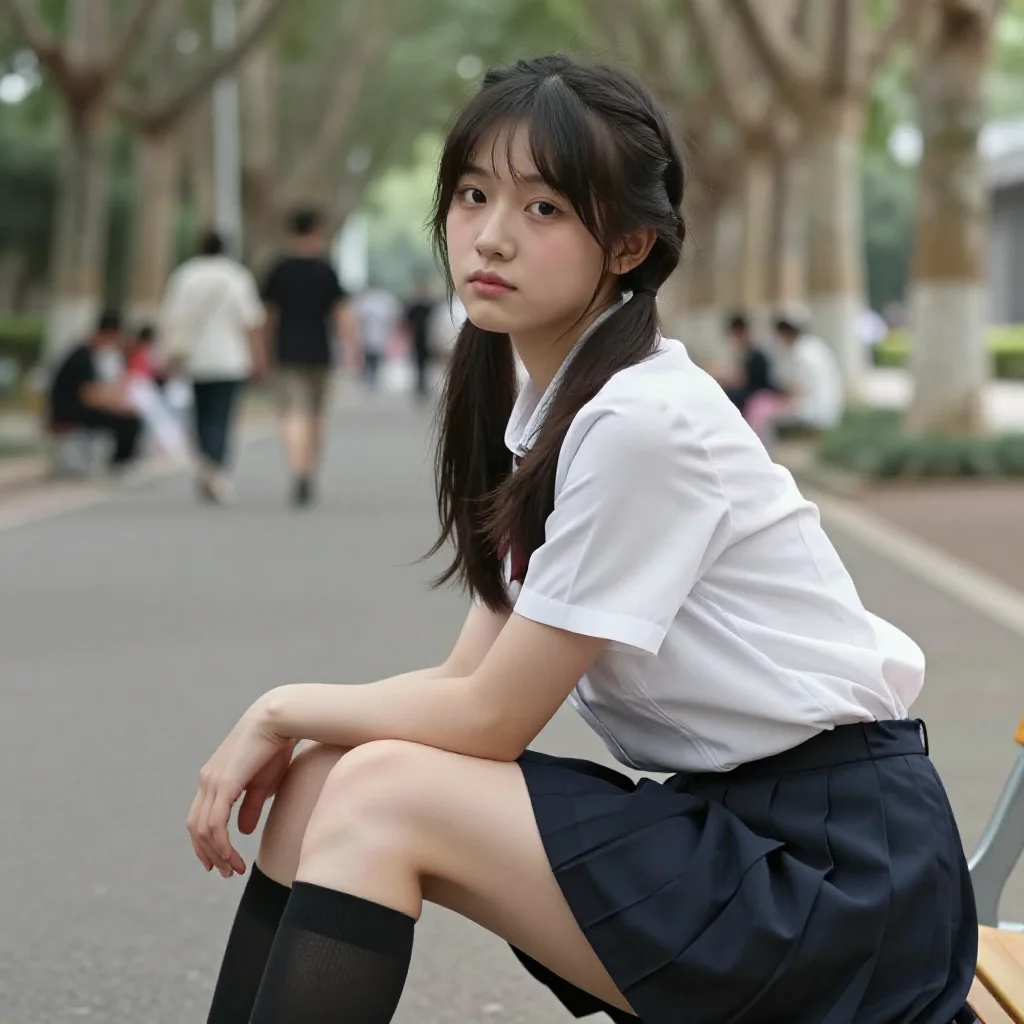 今日份校园写真主题图片 0448，杰作，最佳画质，极致细节，照片级写实 , 漫展现场纪实摄影风格