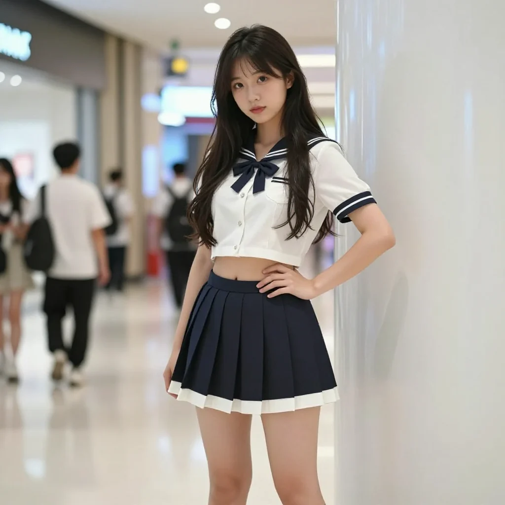 今日份校服少女主题图片 0476，杰作，最佳画质，极致细节，照片级写实 , 角色扮演人像摄影风格