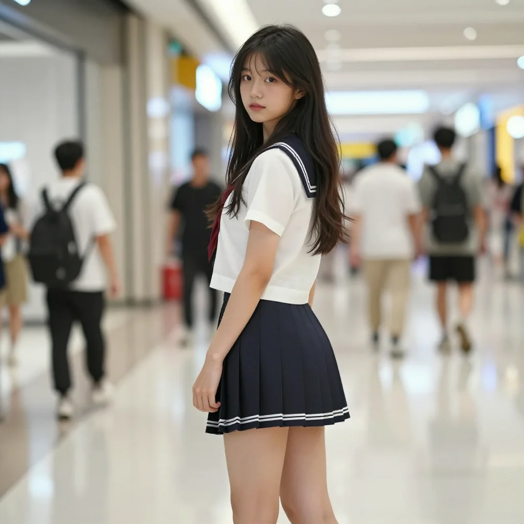 今日份校服少女主题图片 0481，杰作，最佳画质，极致细节，照片级写实 , 角色扮演人像摄影风格