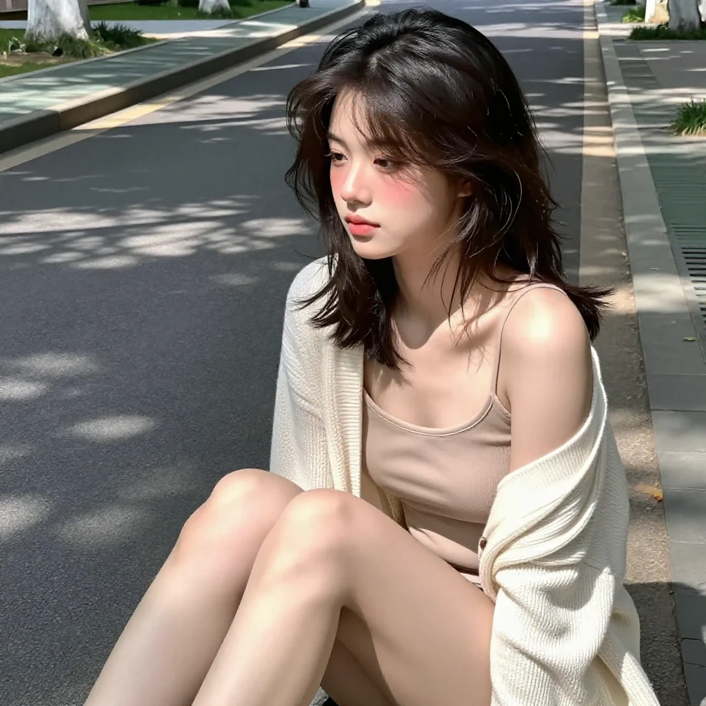 今日份校园风少女感主题图片 0502，杰作，最佳画质，极致细节，照片级写实 , 二次元角色写真风格