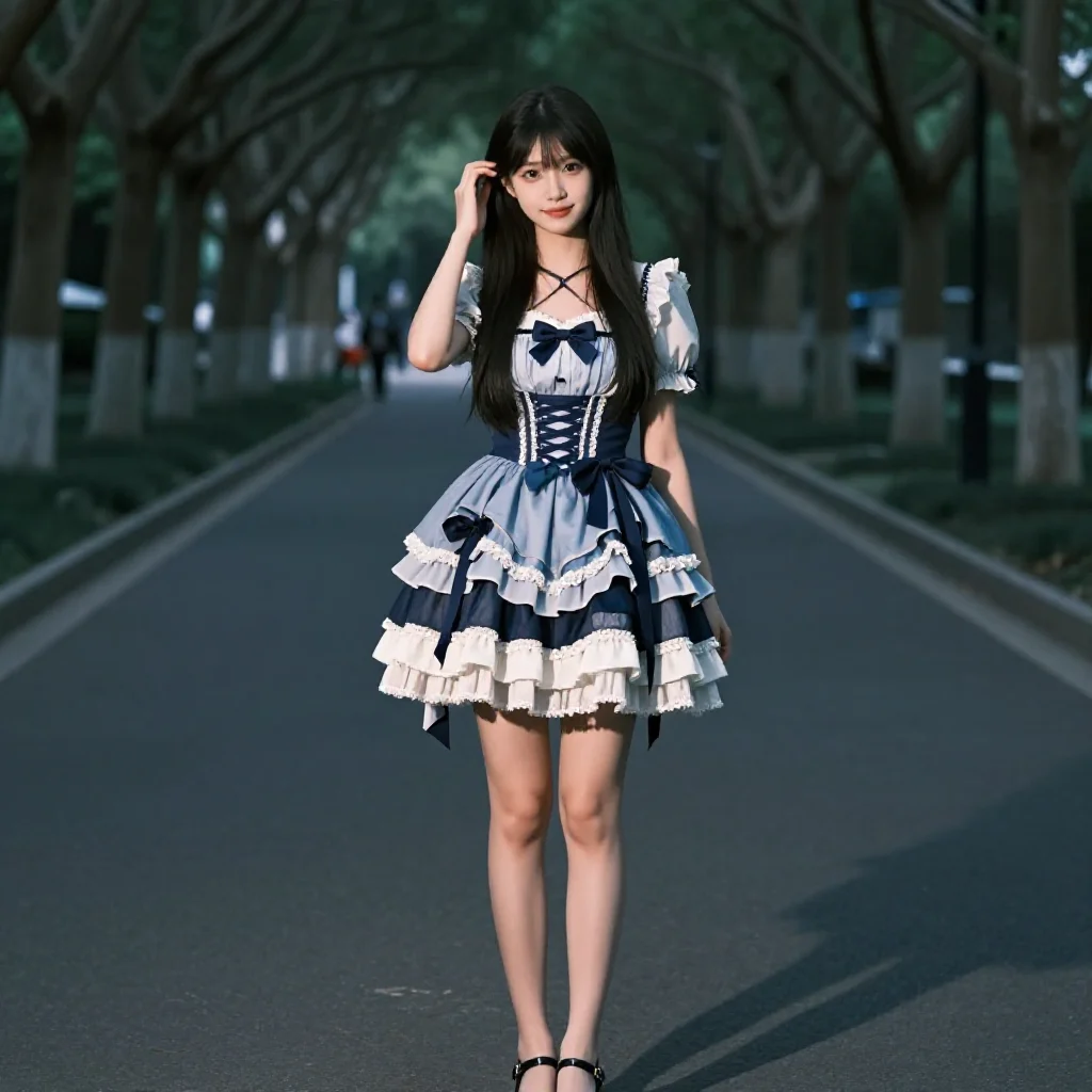 林荫道的温柔午后主题图片 0552，杰作，最佳画质，极致细节，照片级写实 , 轻胶片漫展摄影风格