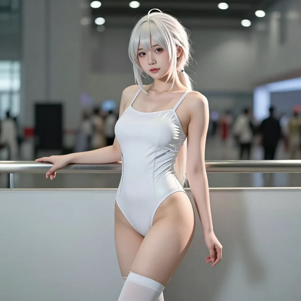 今日份银发甜妹写真主题图片 0571，杰作，最佳画质，极致细节，照片级写实 , 柔光角色人像风格