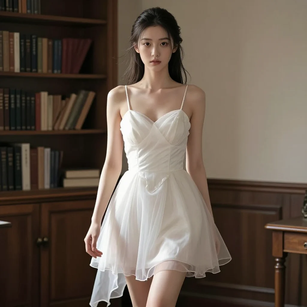 今日份清冷少女感主题图片 0579，杰作，最佳画质，极致细节，照片级写实 , 电影感角色摄影风格