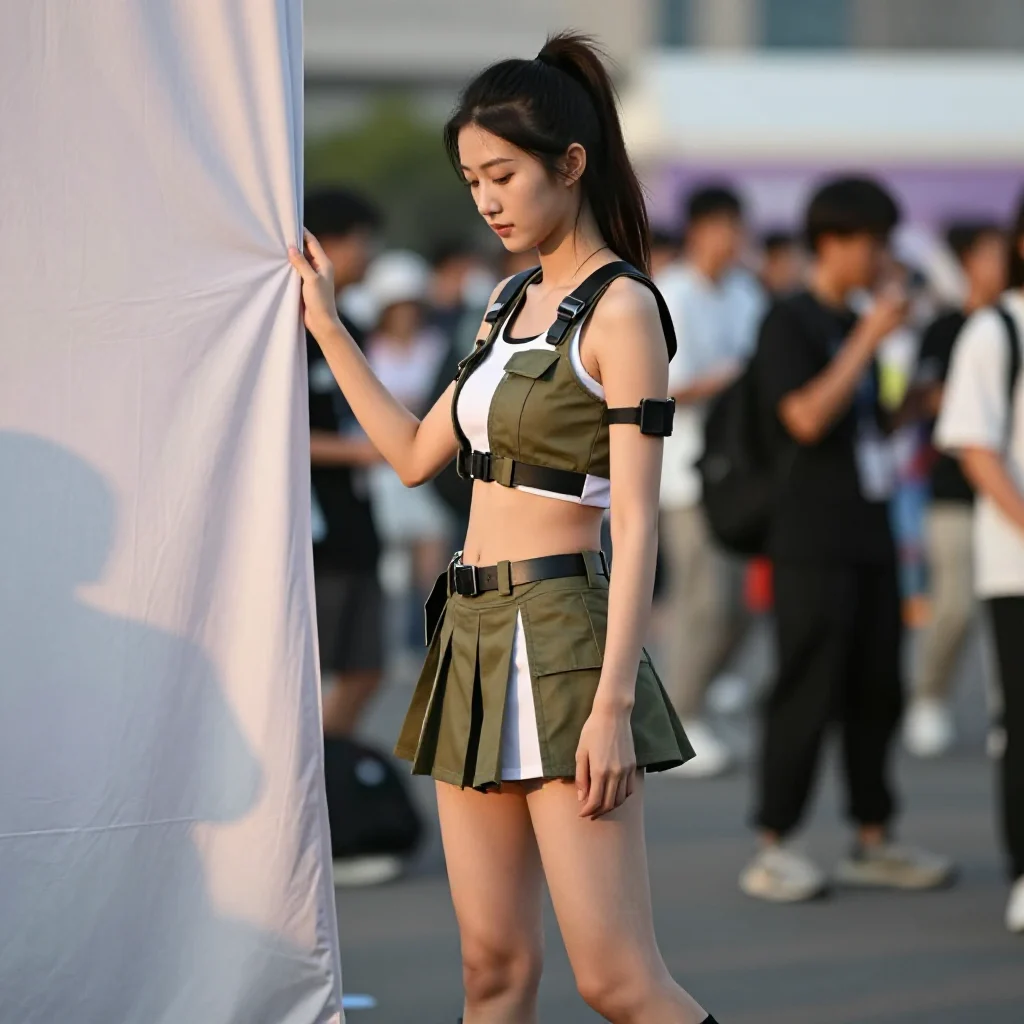 今日份校园风少女感写真主题图片 0607，杰作，最佳画质，极致细节，照片级写实 , 空气感人像风格