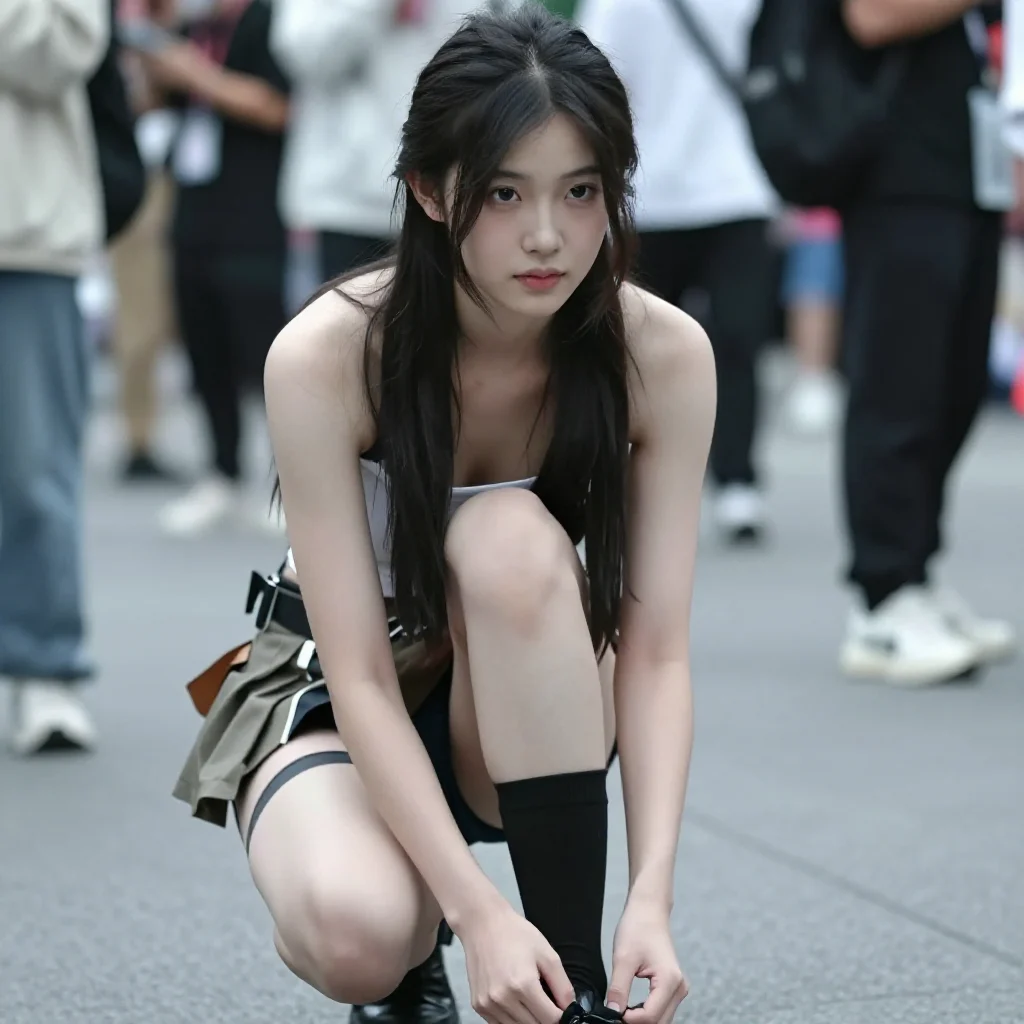 今日份清冷少女感主题图片 0616，杰作，最佳画质，极致细节，照片级写实 , 漫展现场纪实摄影风格