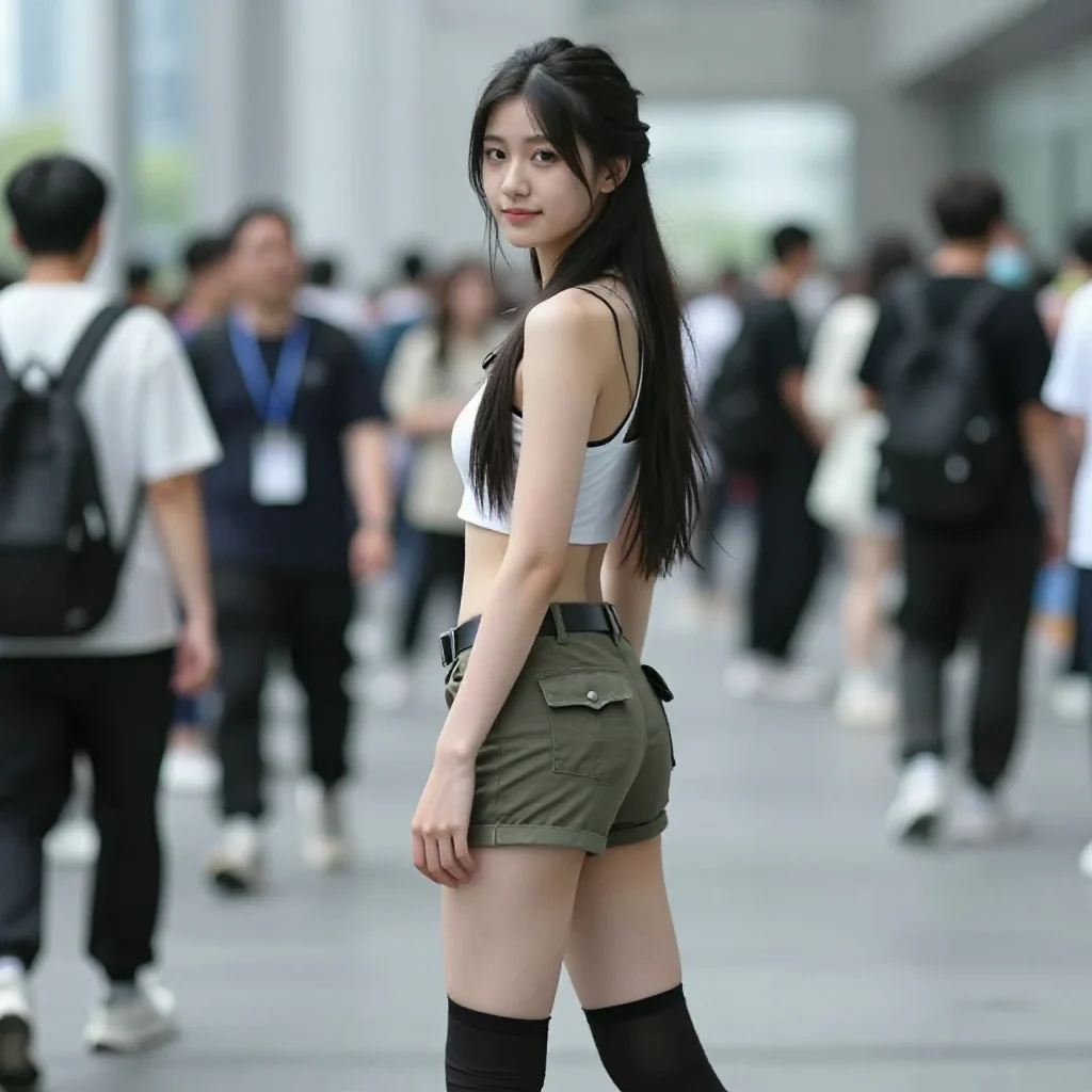 今日份清冷少女感主题图片 0621，杰作，最佳画质，极致细节，照片级写实 , 漫展现场纪实摄影风格