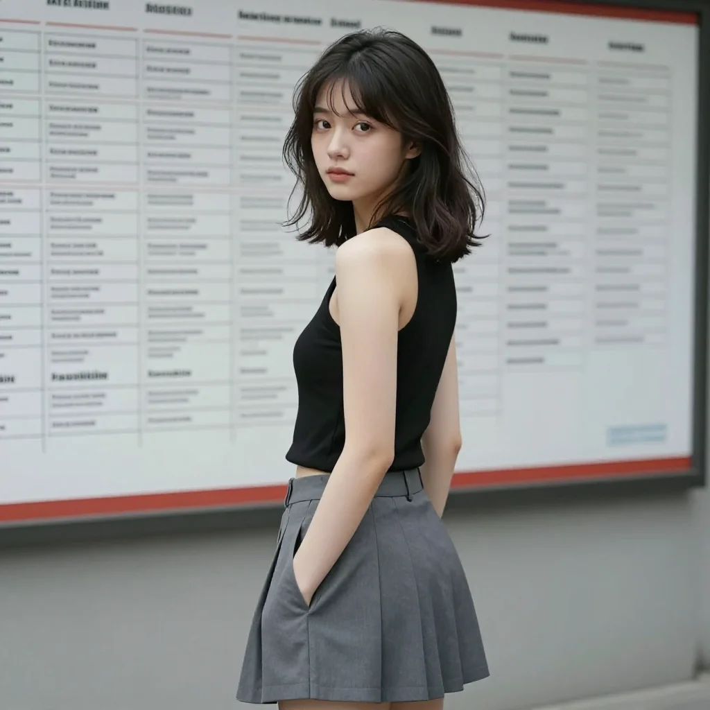 楼梯间的青春日常主题图片 0671，杰作，最佳画质，极致细节，照片级写实 , 日系少女感摄影风格