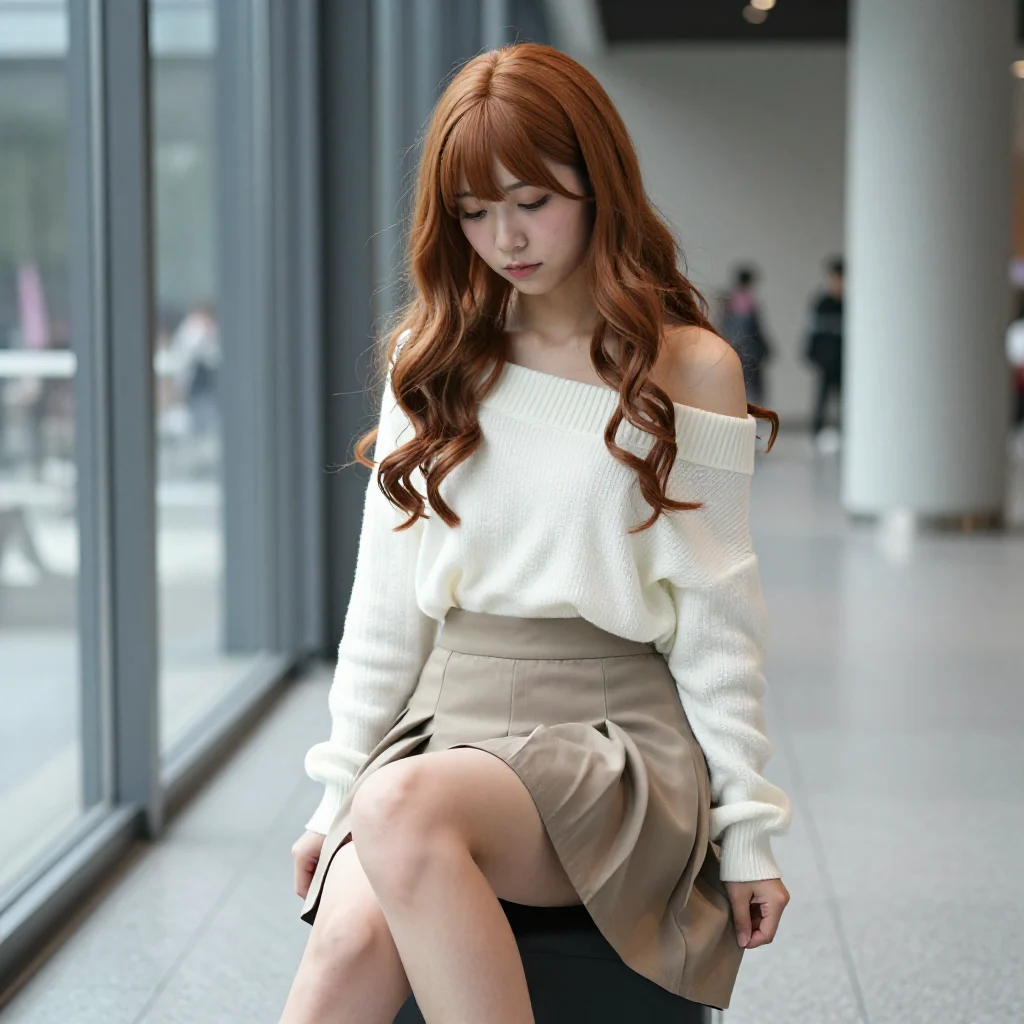 今日份红发少女写真主题图片 0705，杰作，最佳画质，极致细节，照片级写实 , 日系清新写真风格