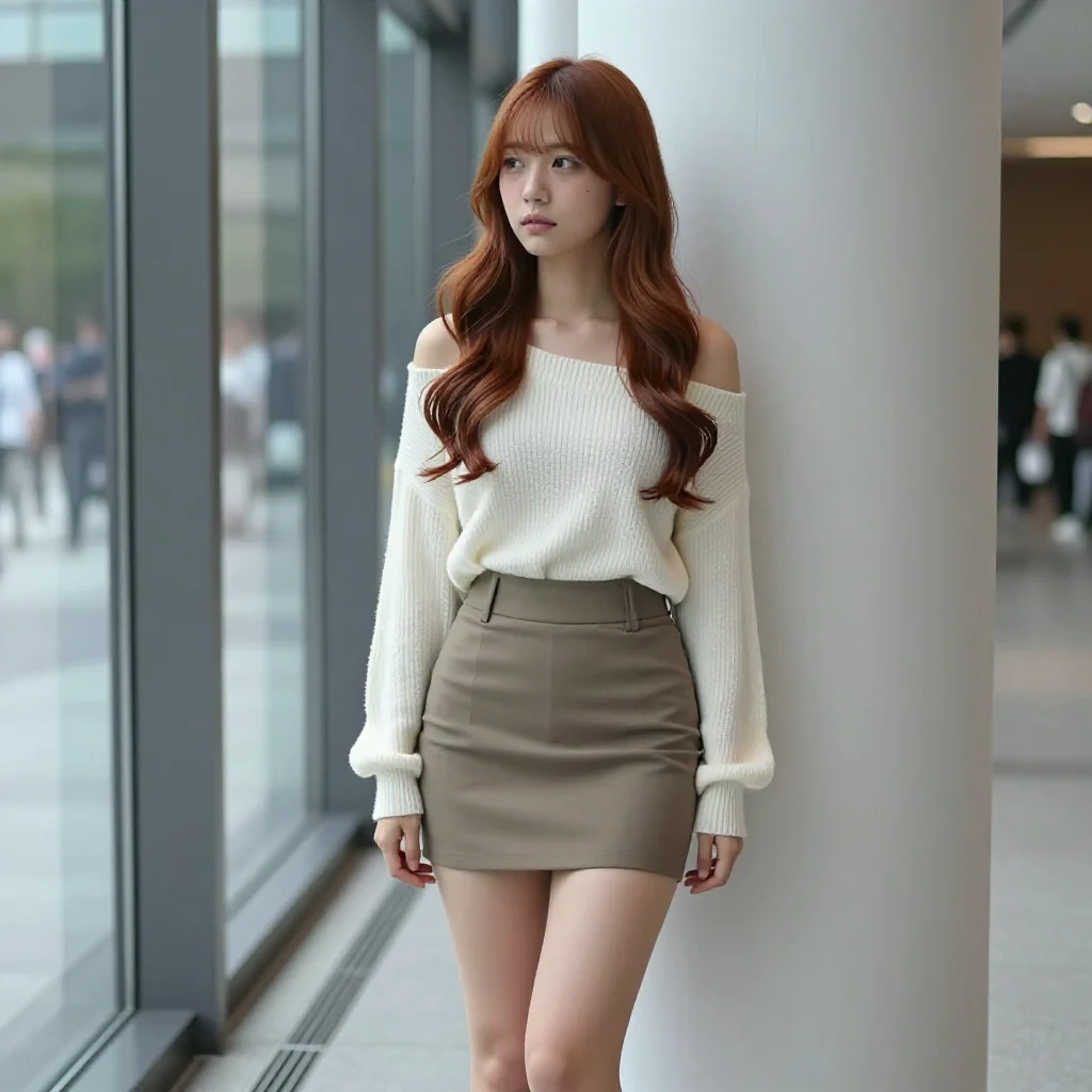 今日份红发少女写真主題圖片 0707，杰作，最佳画质，极致细节，照片级写实 , 日系清新写真风格