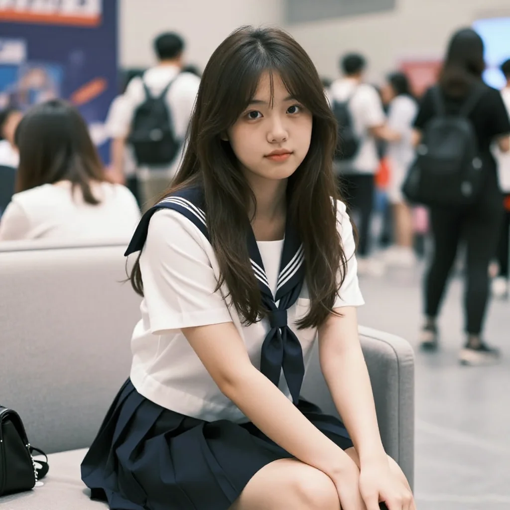 今日份校园写真主题图片 0719，杰作，最佳画质，极致细节，照片级写实 , 轻胶片漫展摄影风格