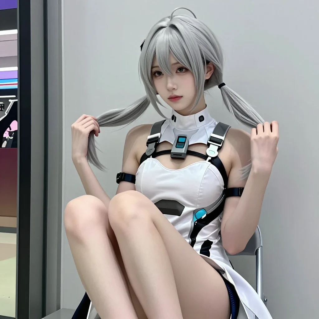 银发少女的校园写真主题图片 0749，杰作，最佳画质，极致细节，照片级写实 , 清新角色私摄风格