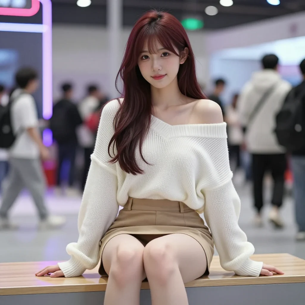 今日份红发少女写真主題圖片 0801，杰作，最佳画质，极致细节，照片级写实 , 柔光角色人像风格