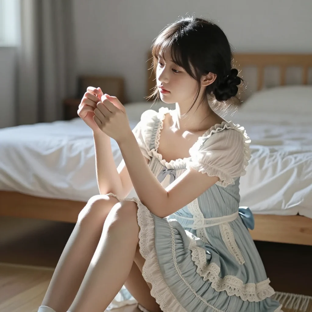 今日份清冷少女感主题图片 0809，杰作，最佳画质，极致细节，照片级写实 , 清透漫展人像风格