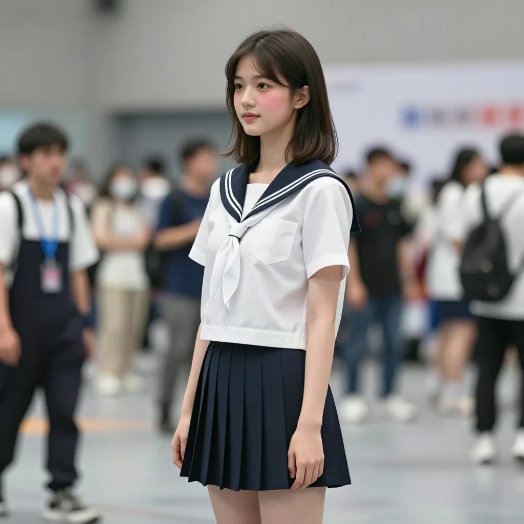 今日份校服少女主题图片 0822，杰作，最佳画质，极致细节，照片级写实 , 清透空气感写真风格