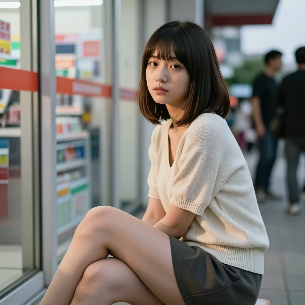 街角的温柔时刻主题图片 0860，杰作，最佳画质，极致细节，照片级写实 , 动漫展抓拍风格