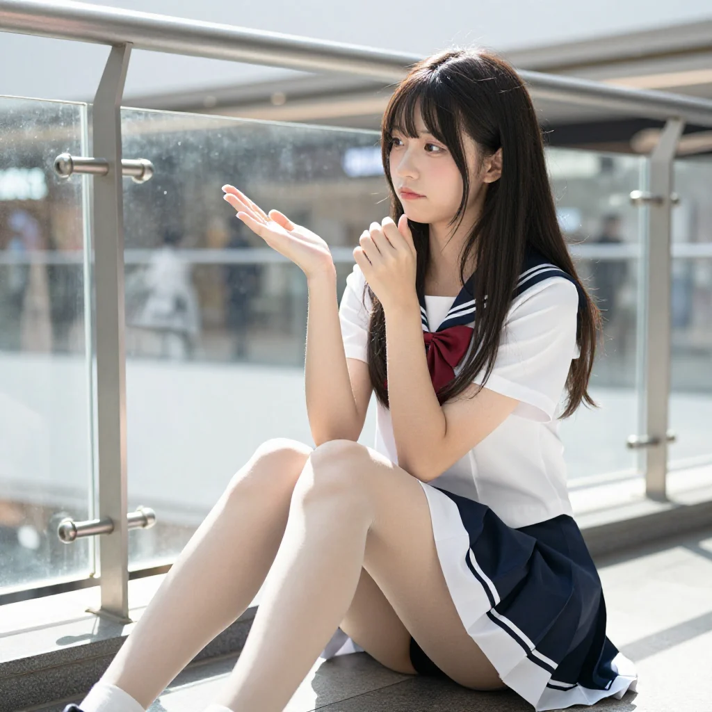 今日份校园写真主题图片 0872，杰作，最佳画质，极致细节，照片级写实 , 展馆自然光写真风格