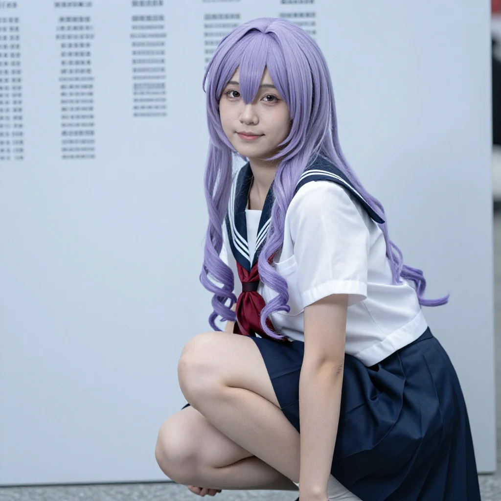 紫发学姐的日常主题图片 0888，杰作，最佳画质，极致细节，照片级写实 , 柔光角色人像风格