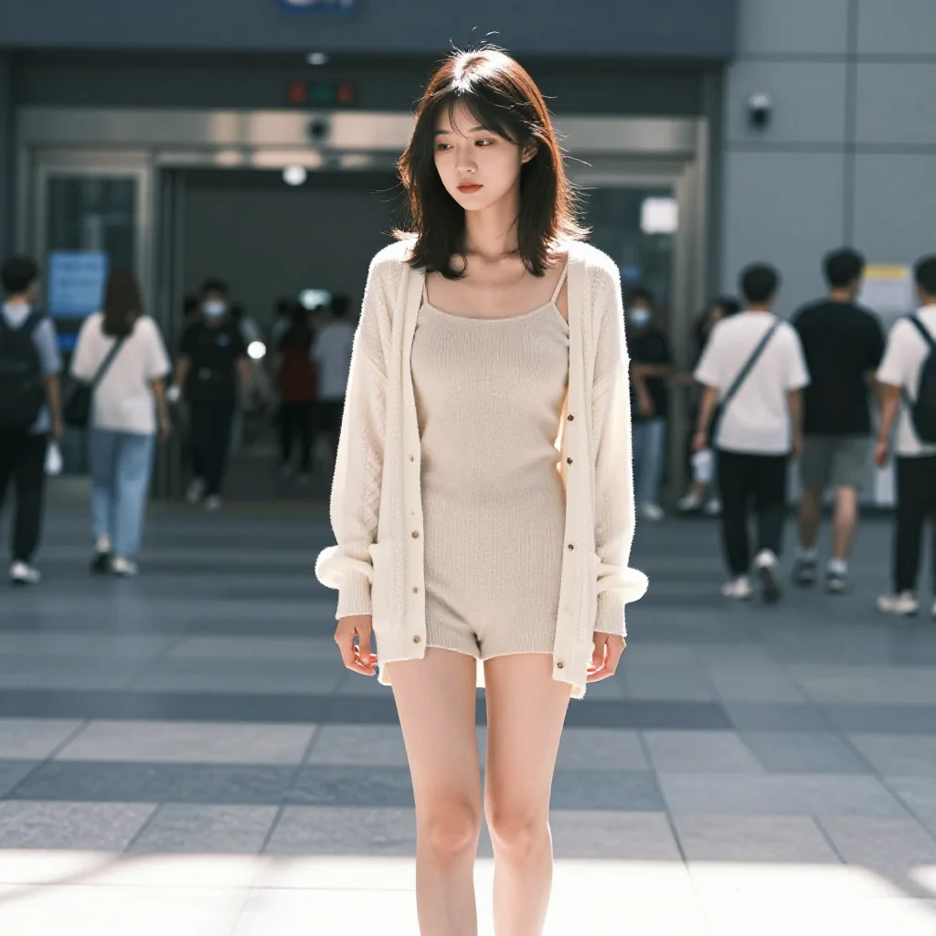 今日份校园少女感主題圖片 0934，杰作，最佳画质，极致细节，照片级写实 , 轻胶片漫展摄影风格