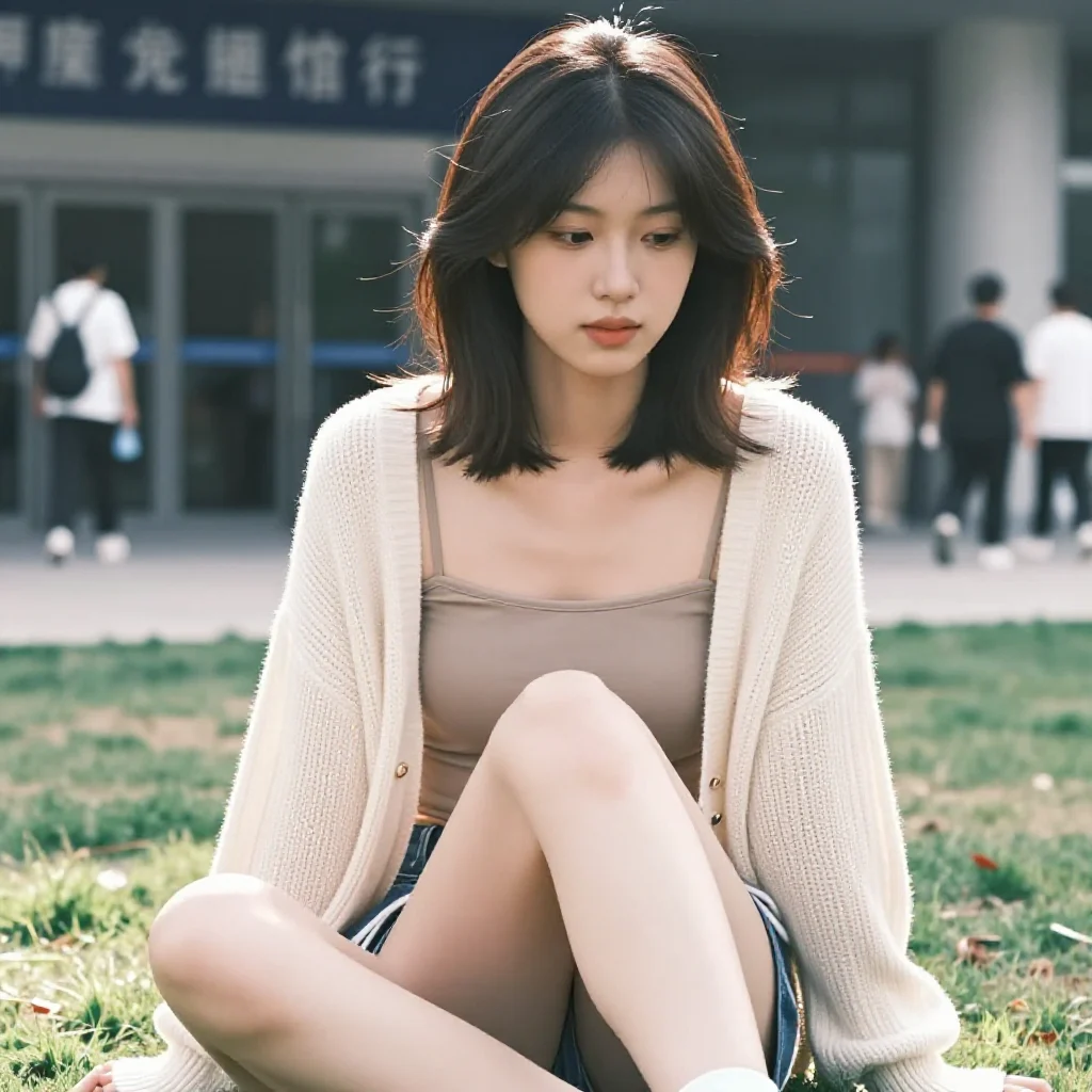 今日份校园少女感主題圖片 0936，杰作，最佳画质，极致细节，照片级写实 , 轻胶片漫展摄影风格