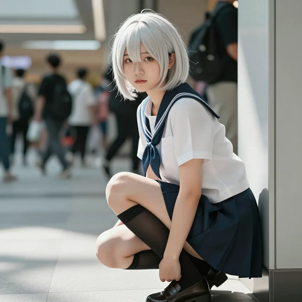 今日份校园风写真主題圖片 0944，杰作，最佳画质，极致细节，照片级写实 , 日系少女感摄影风格