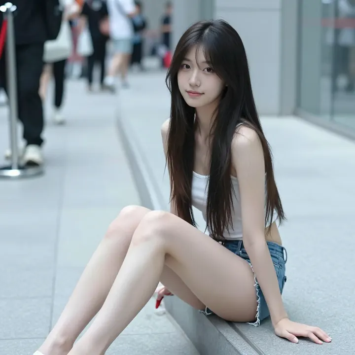 今日份清冷少女感主题图片 0059，杰作，最佳画质，极致细节，照片级写实 , 漫展现场纪实摄影风格