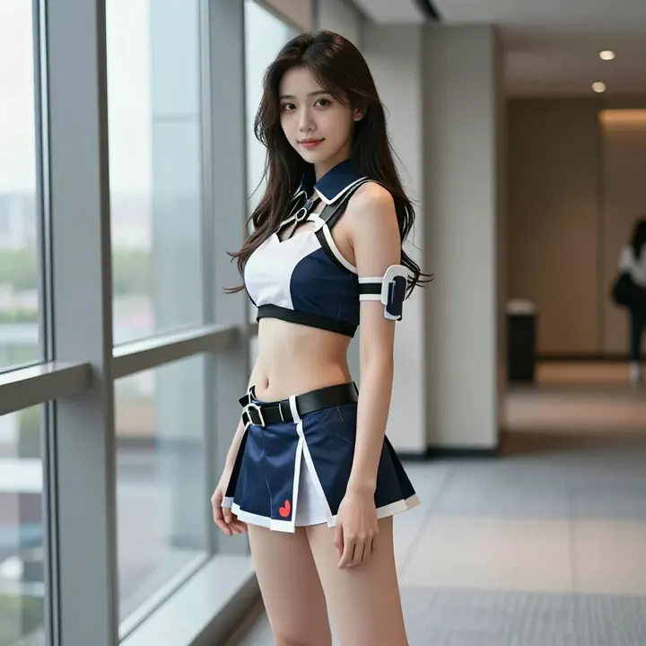 今日份校园风少女写真主題圖片 0105，杰作，最佳画质，极致细节，照片级写实 , 柔光角色人像风格