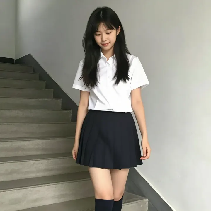 今日份校园少女感主题图片 0138，杰作，最佳画质，极致细节，照片级写实 , 室内松弛感写真风