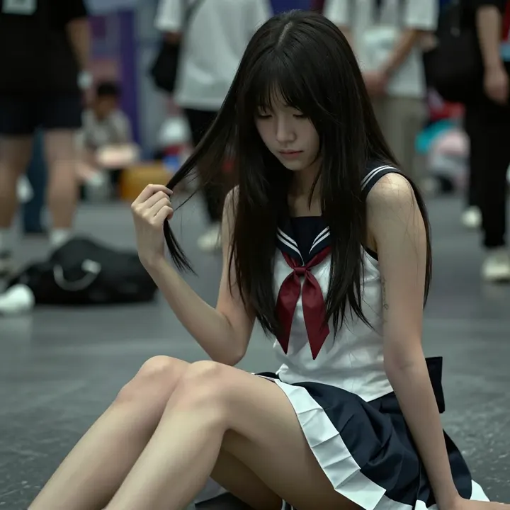 今日份校园少女感主题图片 0334，杰作，最佳画质，极致细节，照片级写实 , 轻纪实二次元人像风格