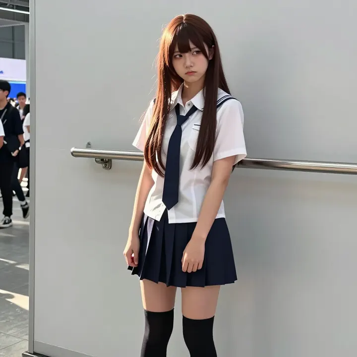 今日份校服少女主题图片 0341，杰作，最佳画质，极致细节，照片级写实 , 清新角色私摄风格