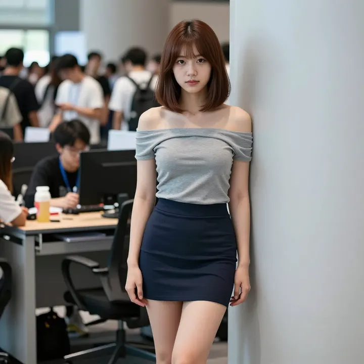 今日份职场少女写真主题图片 0359，杰作，最佳画质，极致细节，照片级写实 , 漫展现场纪实摄影风格