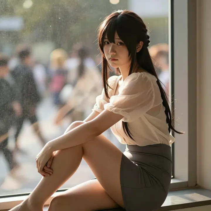 今日份清纯少女感主题图片 0369，杰作，最佳画质，极致细节，照片级写实 , 动漫展抓拍风格