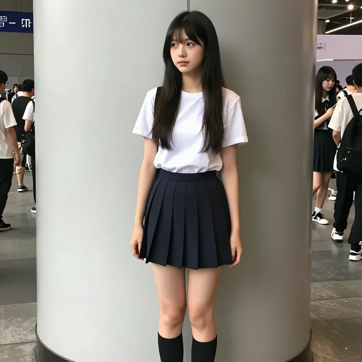 今日份校园风写真主题图片 0441，杰作，最佳画质，极致细节，照片级写实 , 日常随性街拍风格